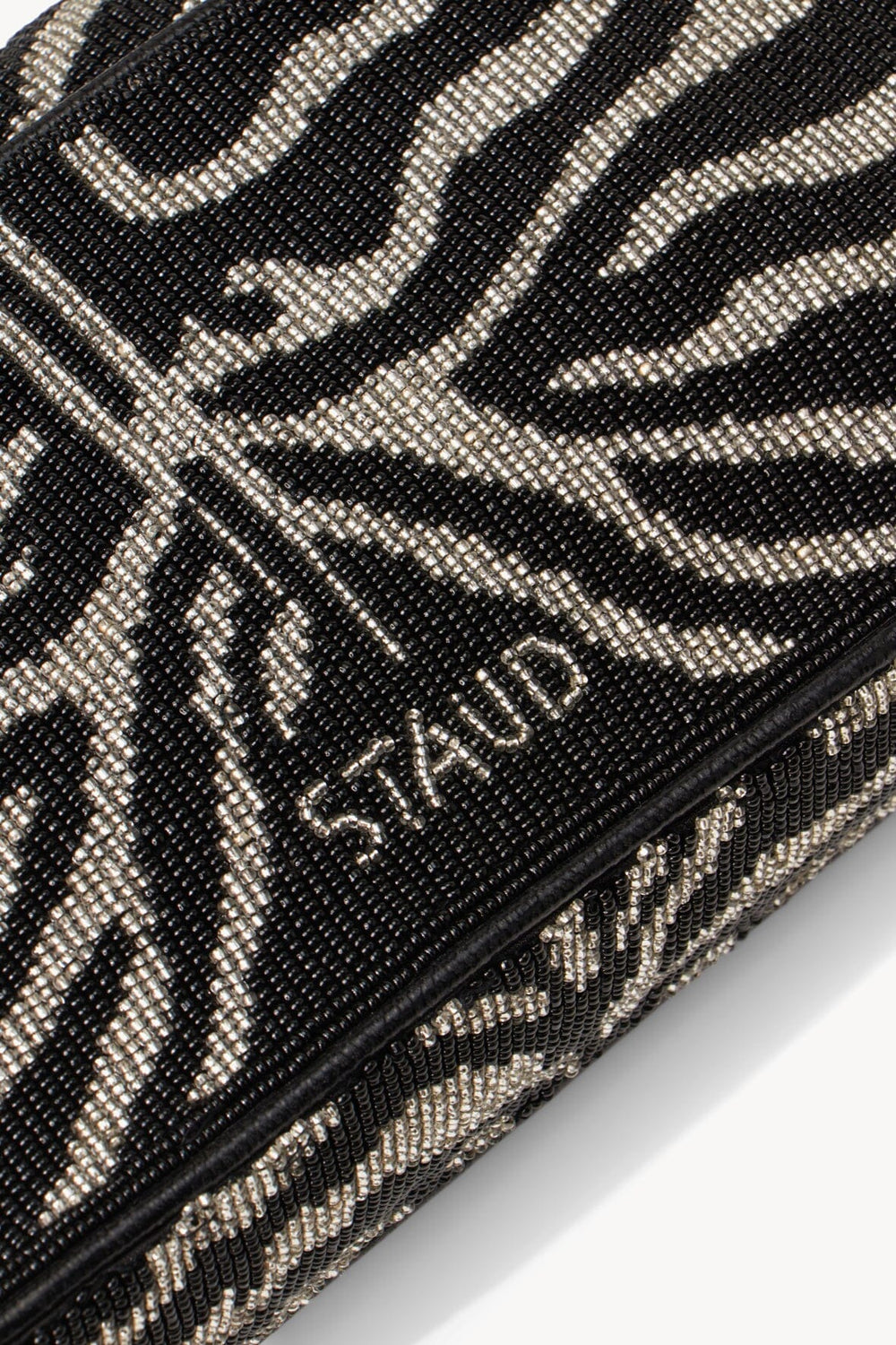 TOMMY BEADED BAG BLACK WHITE