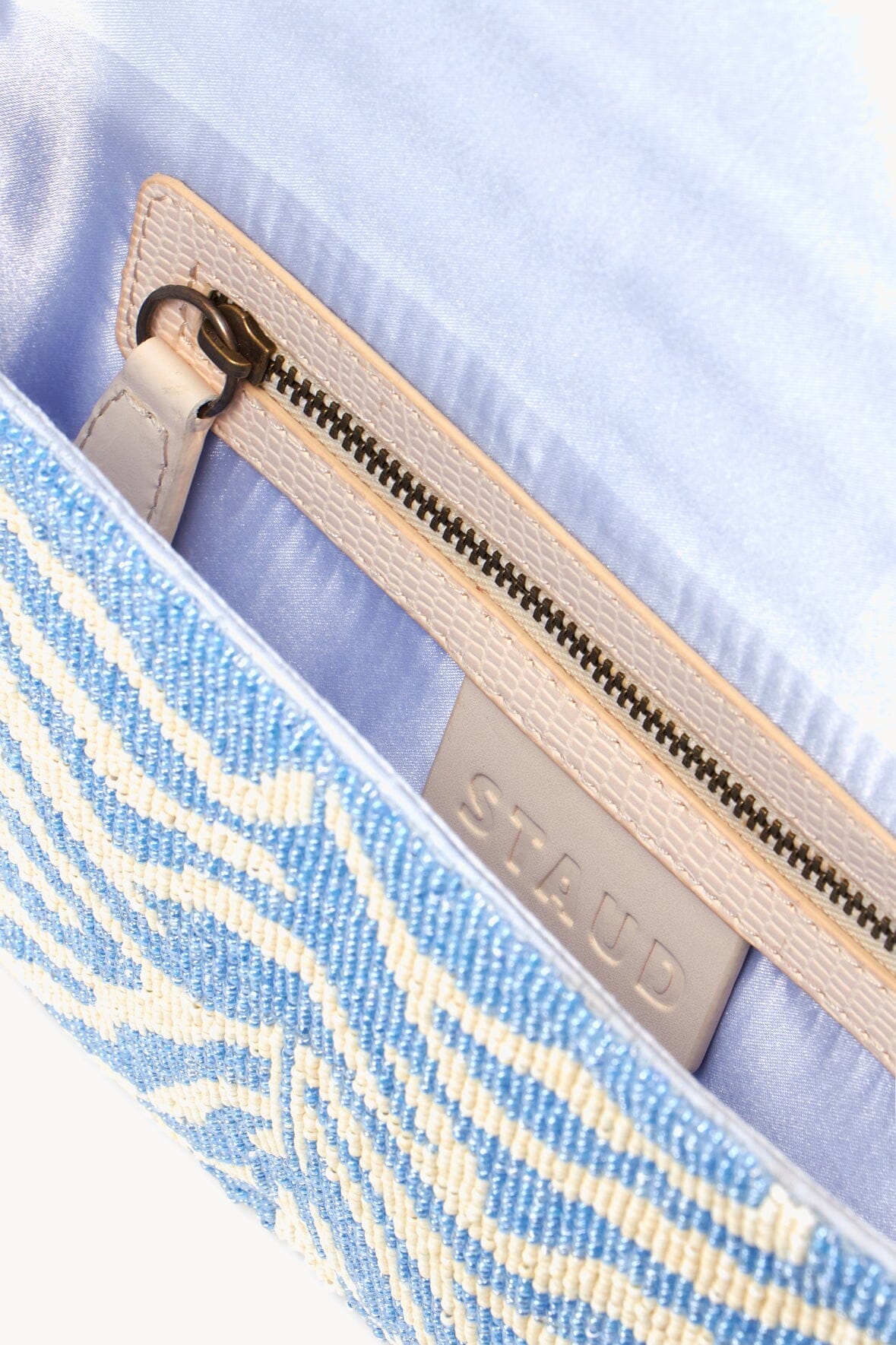 TOMMY BEADED BAG LIGHT BLUE CREAM