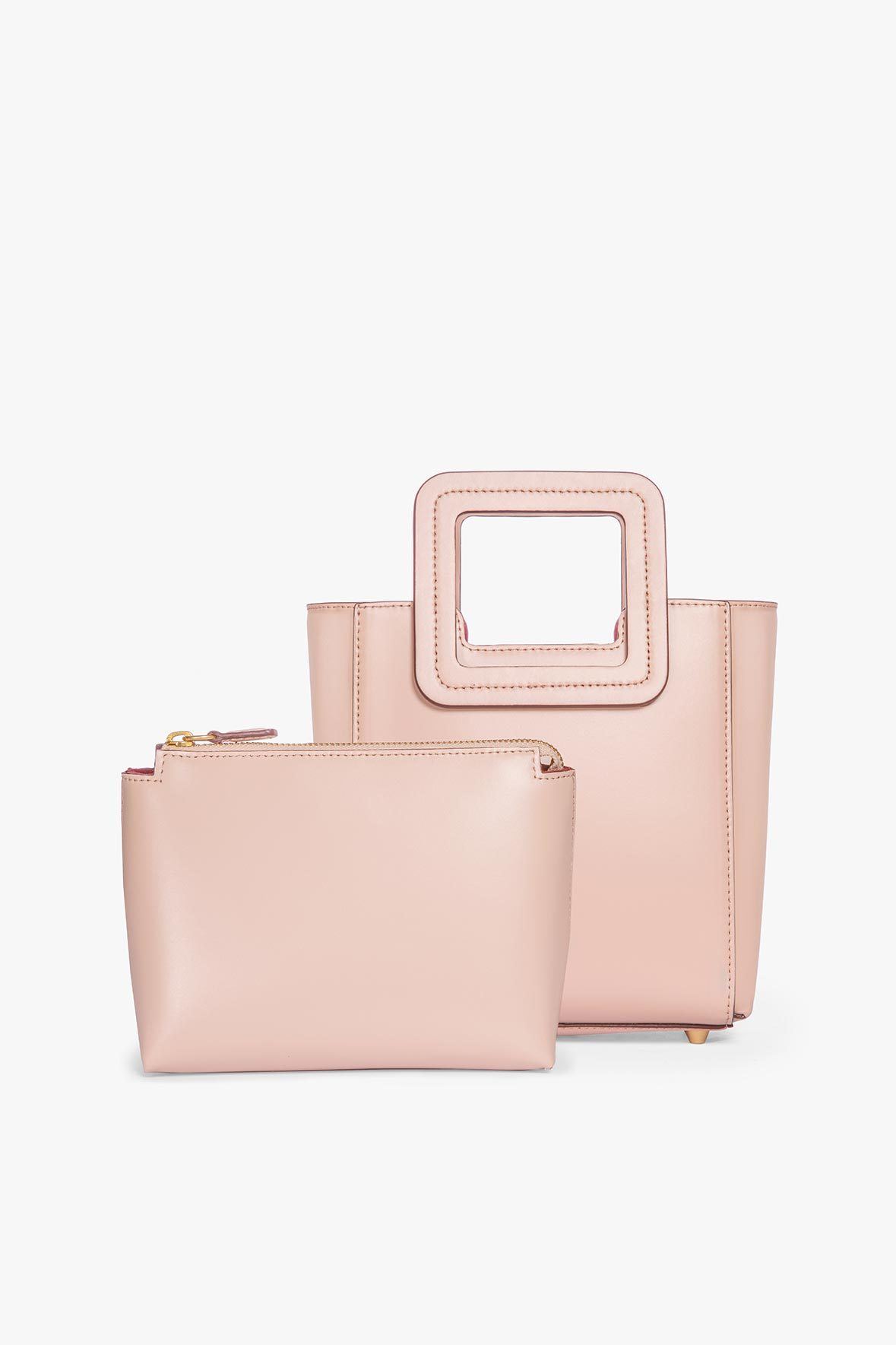 MINI SHIRLEY LEATHER BAG BLUSH