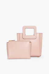 MINI SHIRLEY LEATHER BAG BLUSH