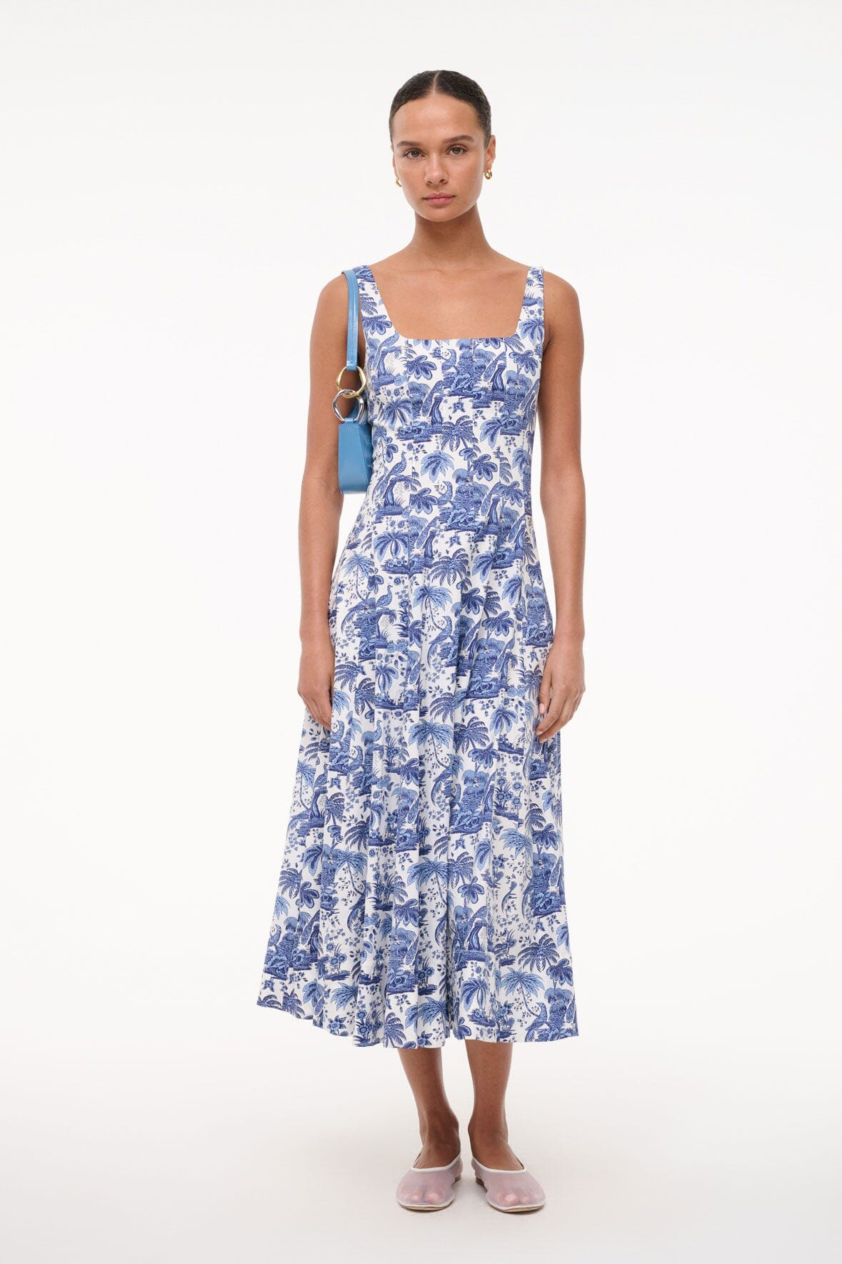 WELLS DRESS CHINA BLUE TOILE