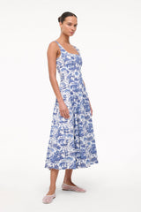 WELLS DRESS CHINA BLUE TOILE