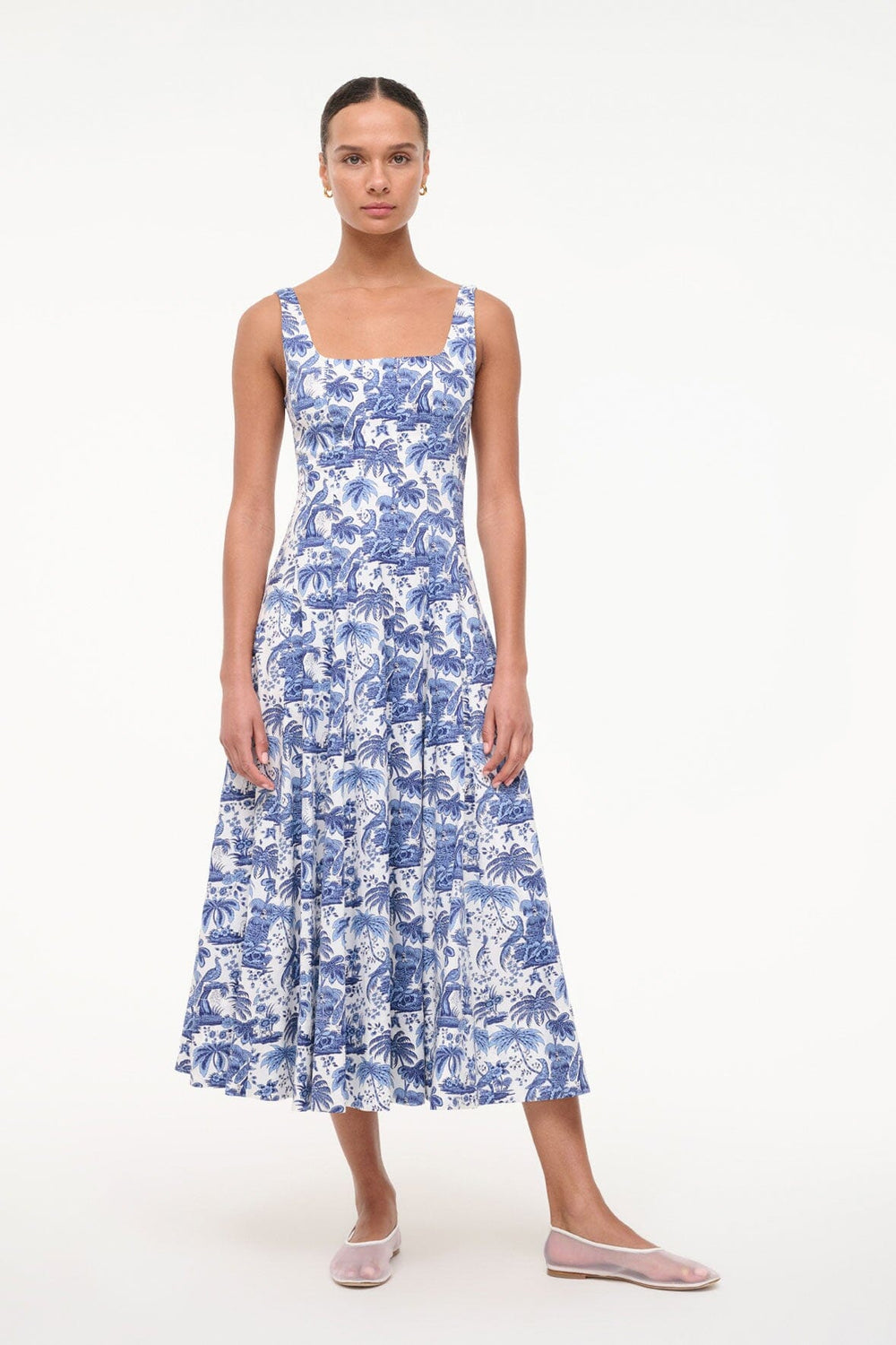 WELLS DRESS CHINA BLUE TOILE