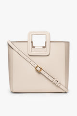 SHIRLEY LEATHER TOTE BAG CREAM