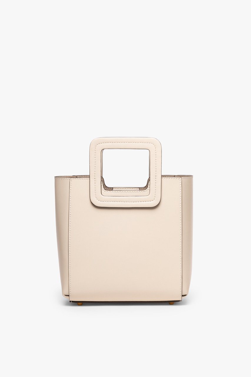 MINI SHIRLEY LEATHER BAG CREAM