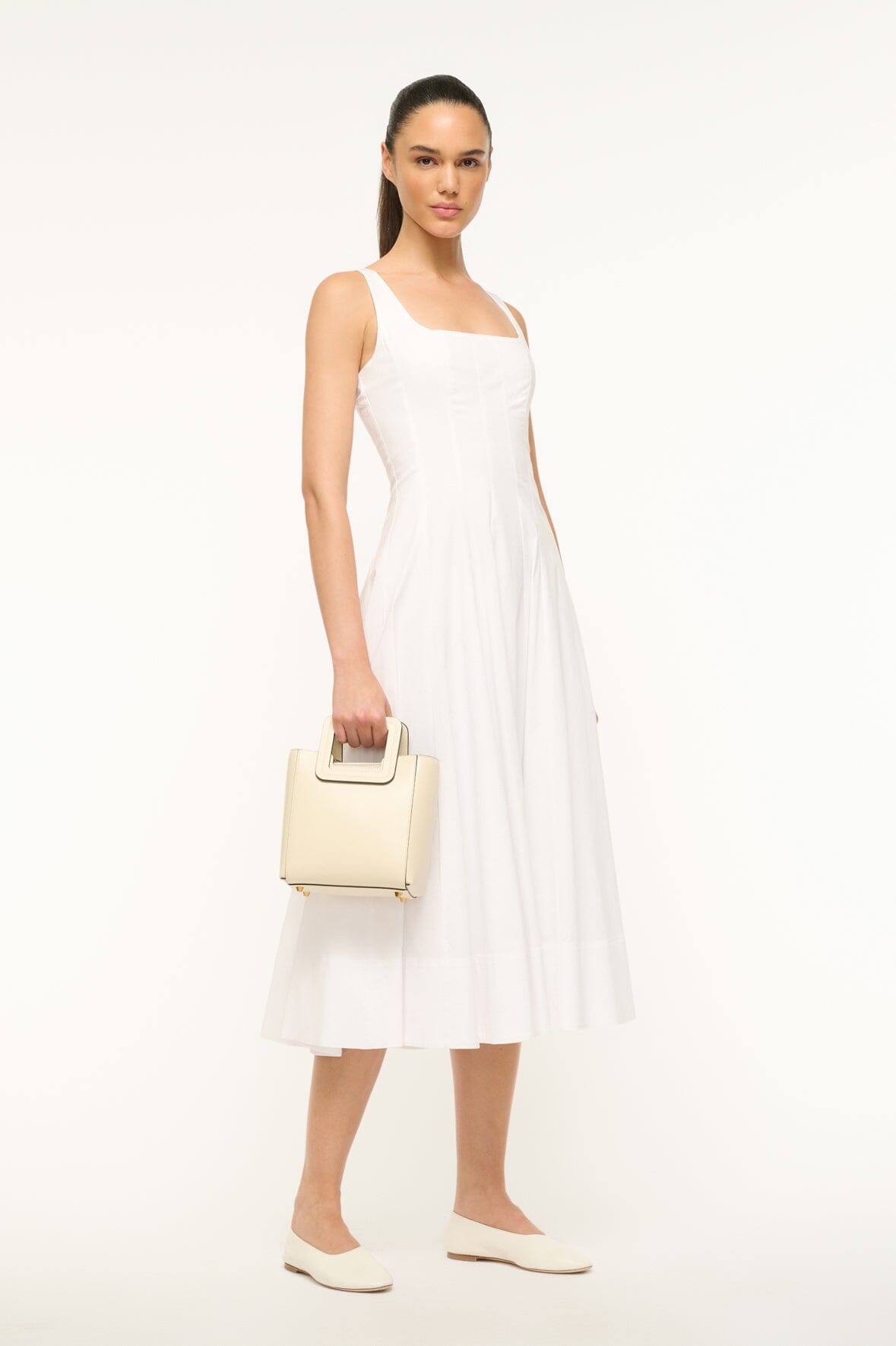 MINI SHIRLEY LEATHER BAG CREAM