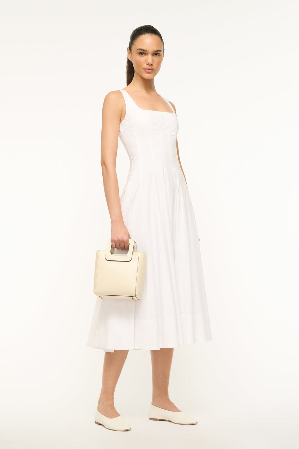 MINI SHIRLEY LEATHER BAG CREAM