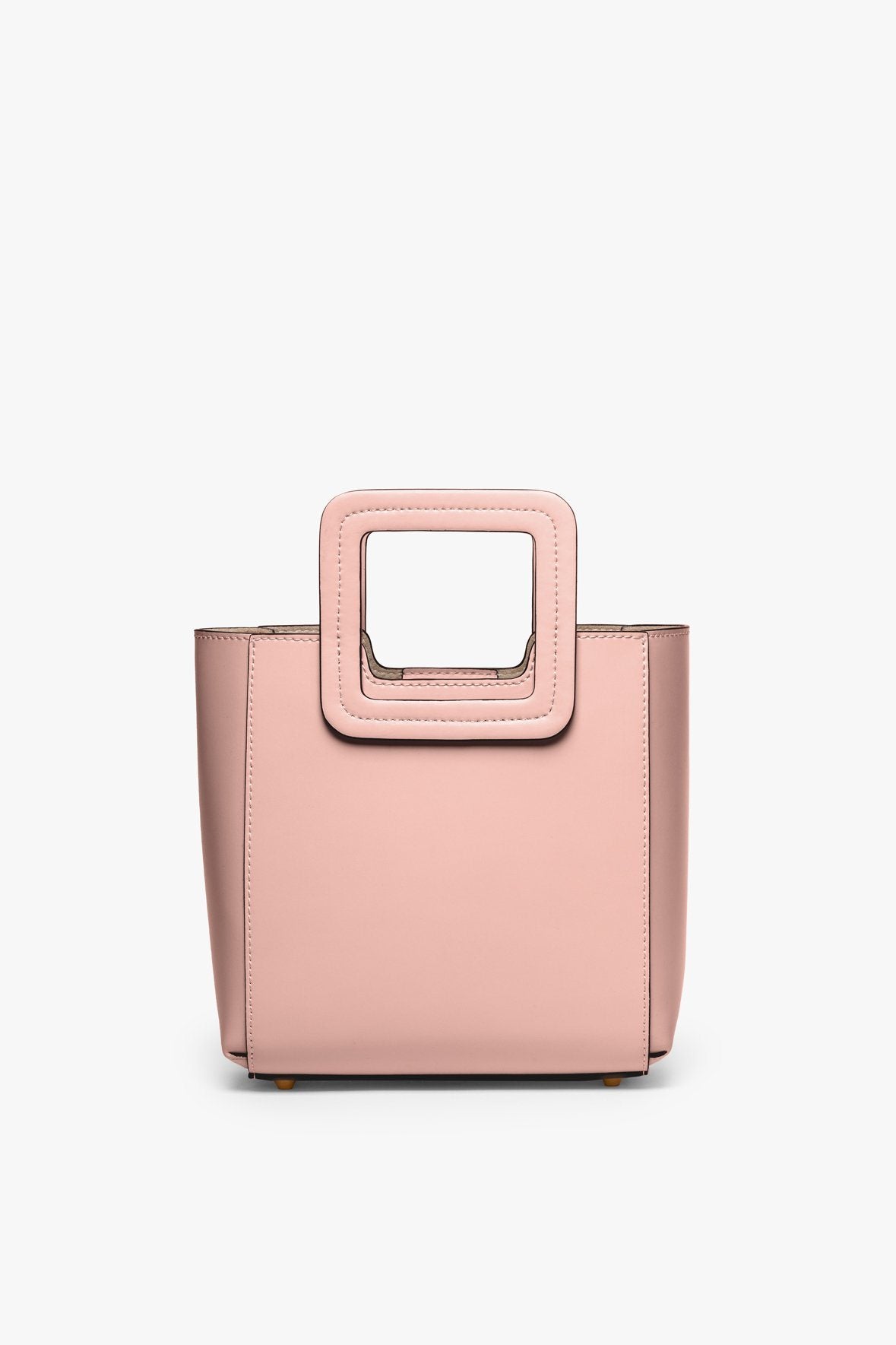 MINI SHIRLEY LEATHER BAG DARK BLUSH