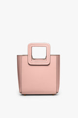 MINI SHIRLEY LEATHER BAG DARK BLUSH