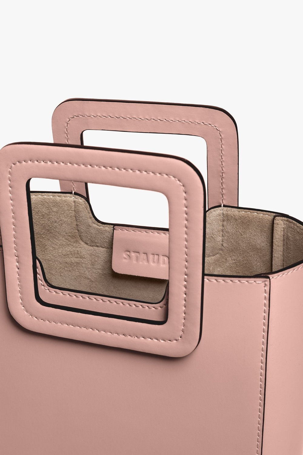 MINI SHIRLEY LEATHER BAG DARK BLUSH