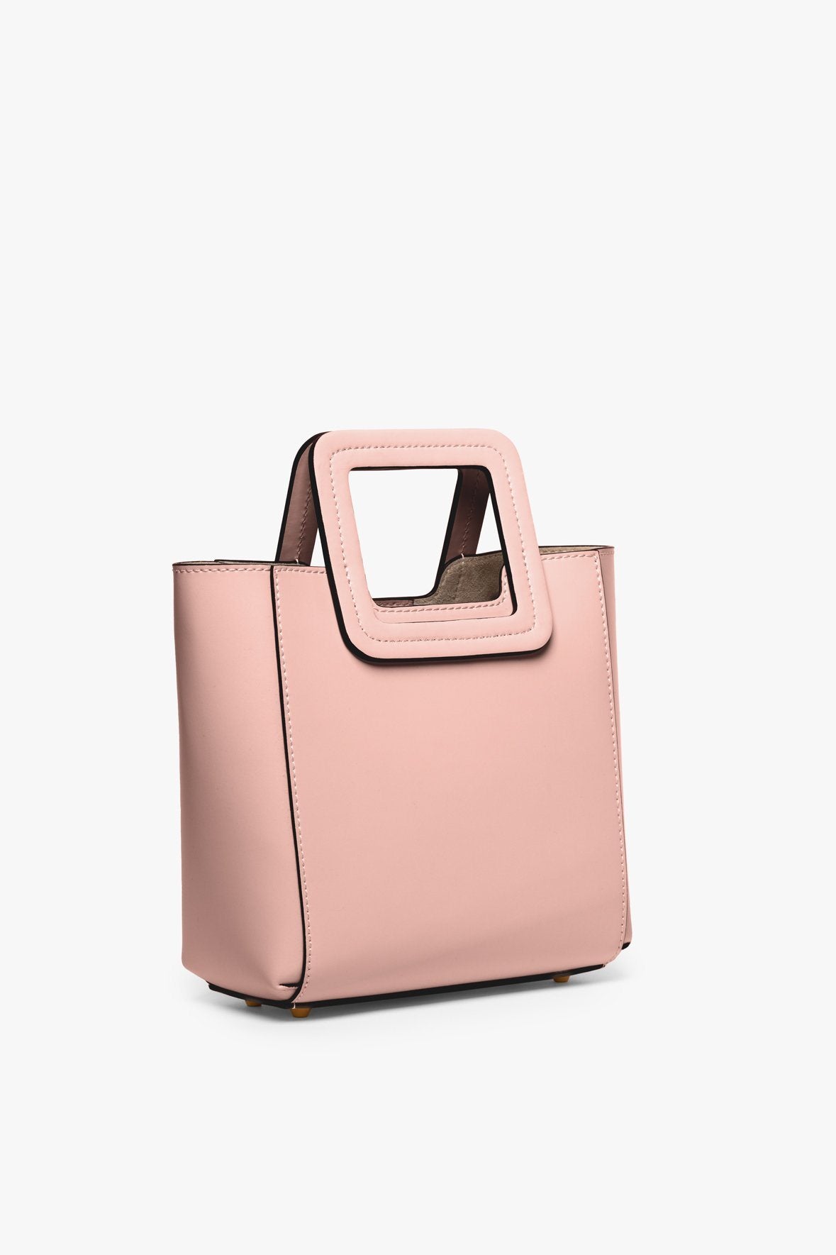 MINI SHIRLEY LEATHER BAG DARK BLUSH