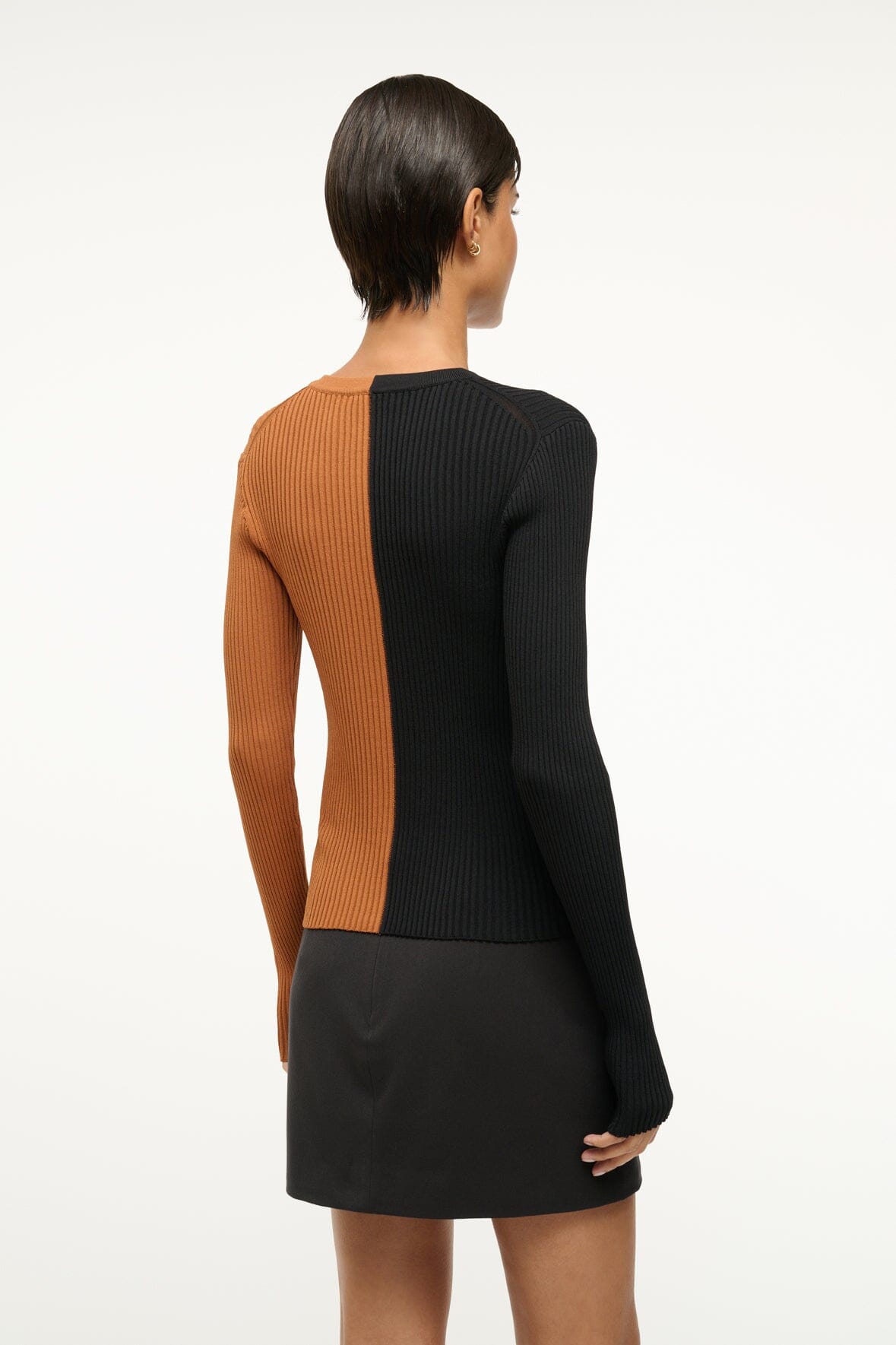 CARGO SWEATER TAN BLACK