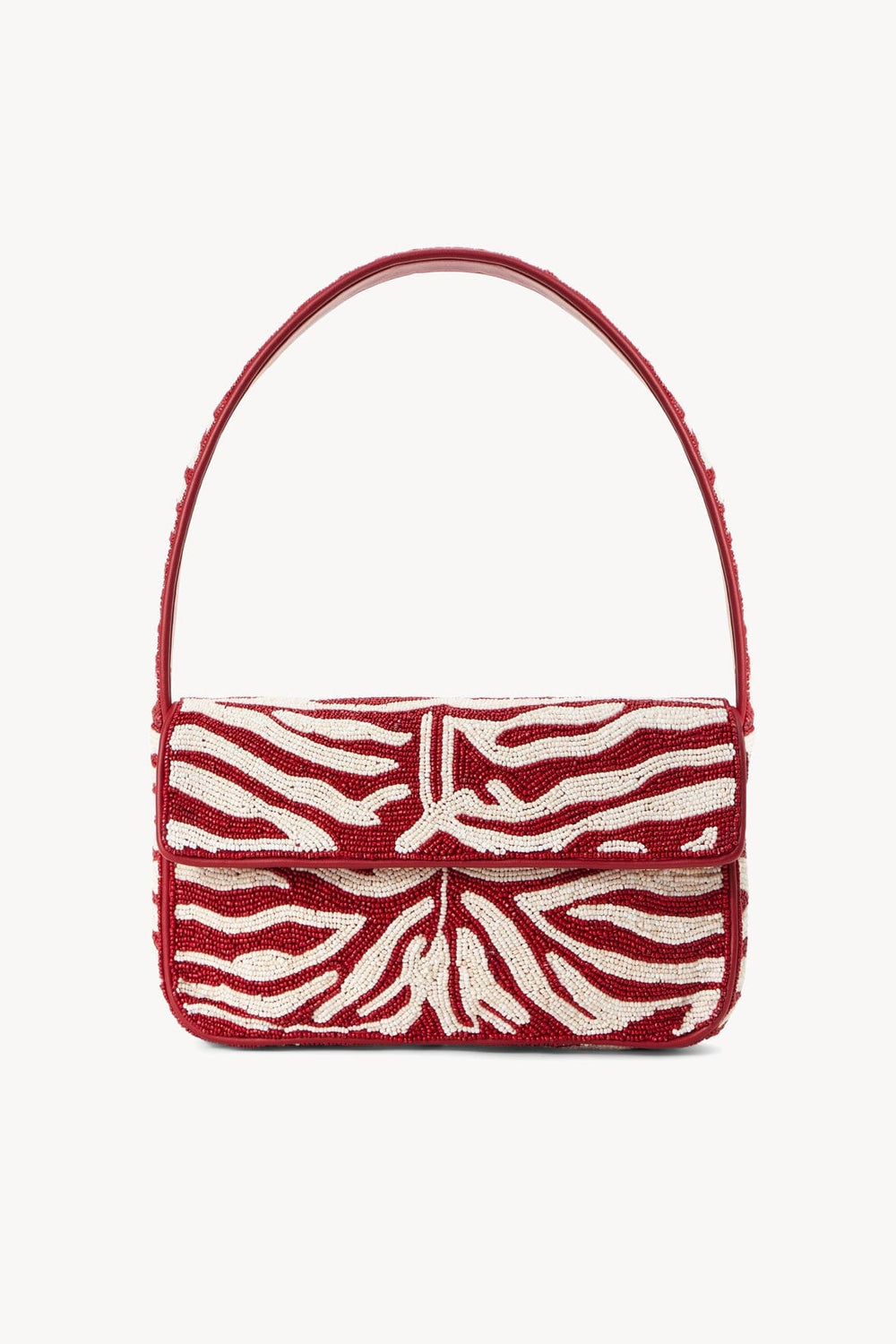 TOMMY BEADED BAG SCARLET WHITE
