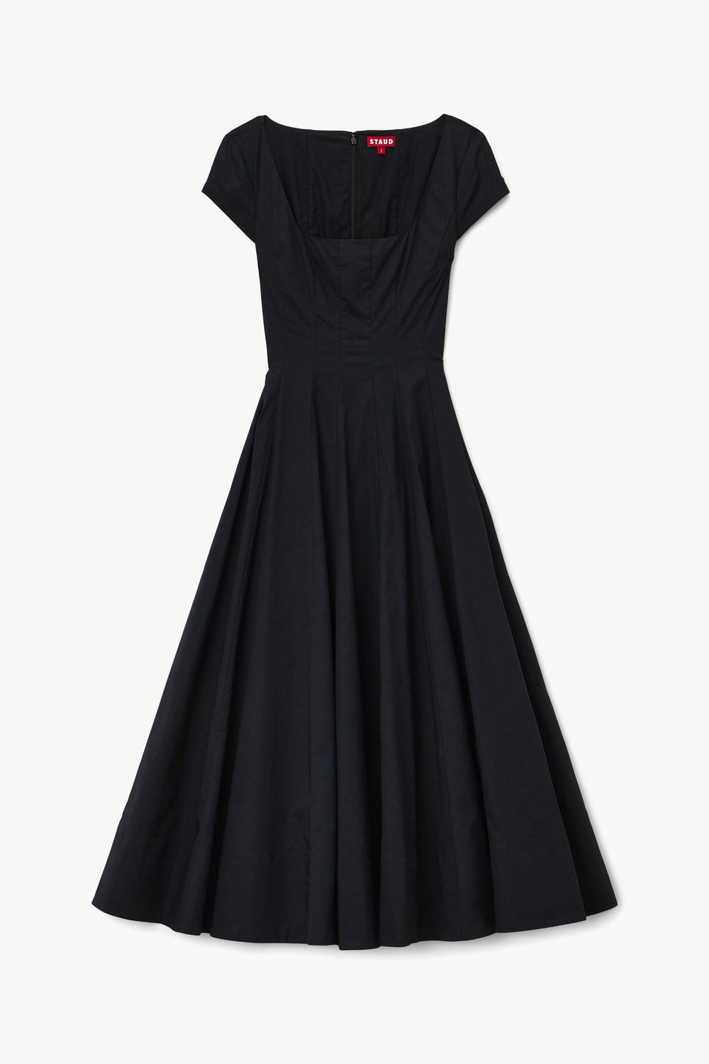 SHORT SLEEVE WELLS DRESS BLACK
