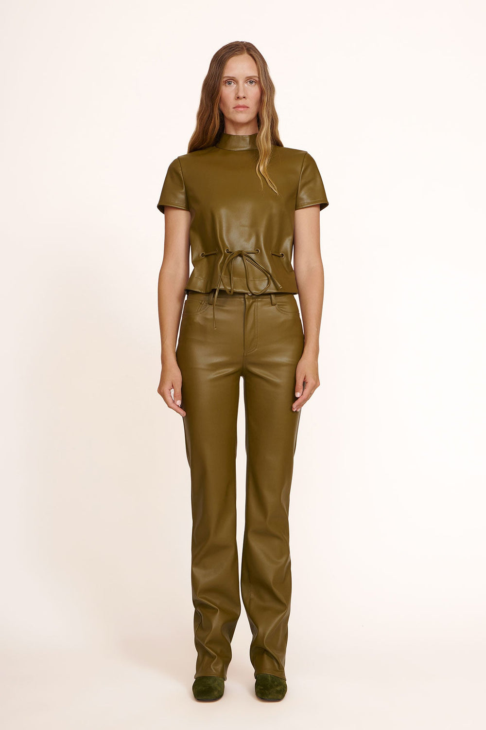 AIMEE SHORT BOOT OLIVE SUEDE
