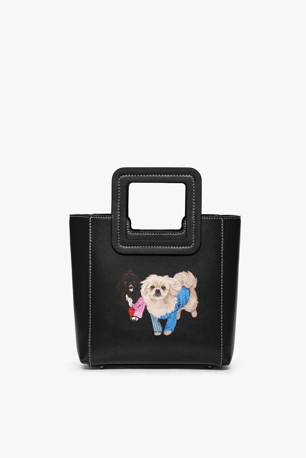 CUSTOM MINI SHIRLEY LEATHER BAG BLACK