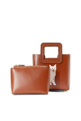 CUSTOM MINI SHIRLEY LEATHER BAG TAN