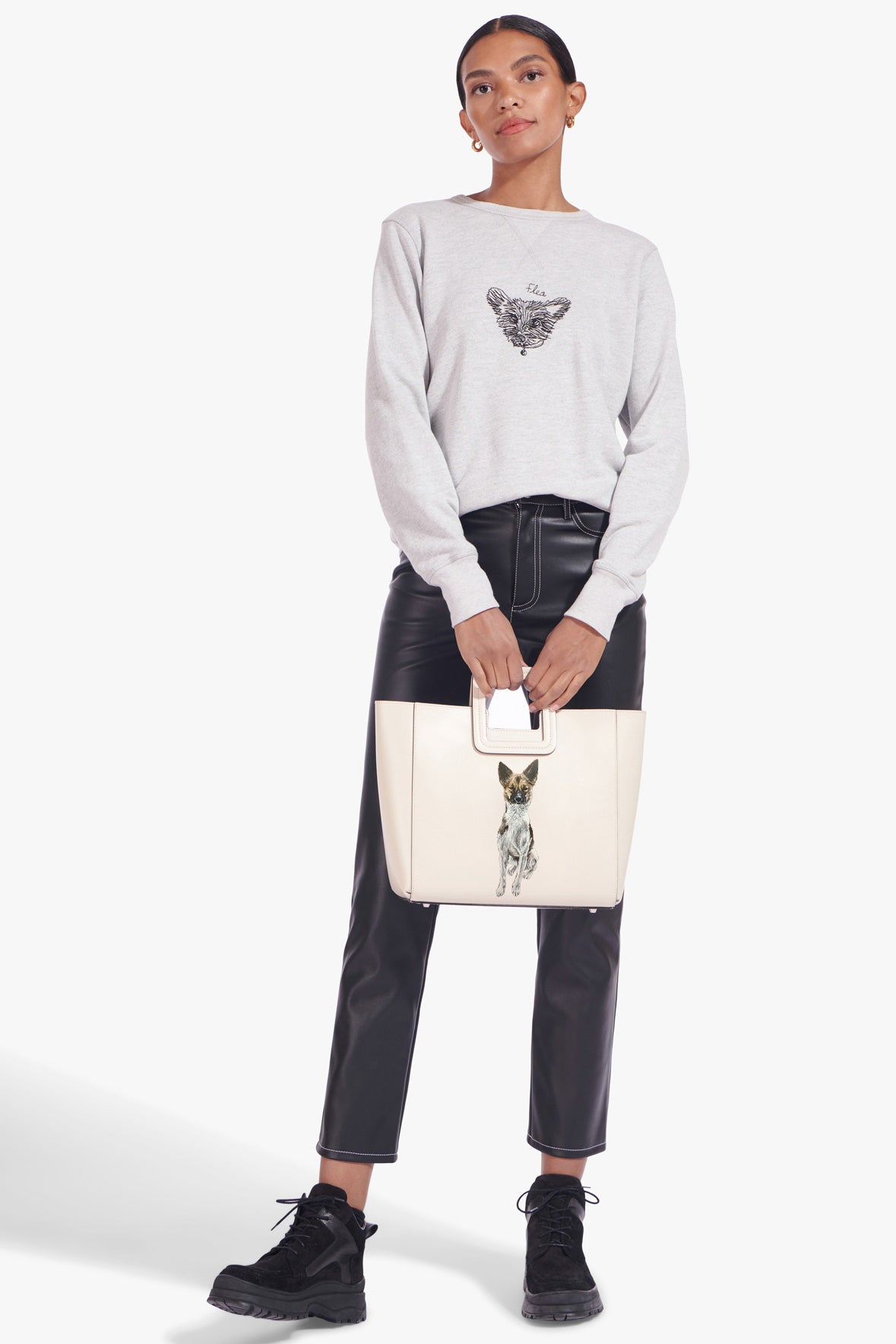 CUSTOM SHIRLEY LEATHER BAG CREAM