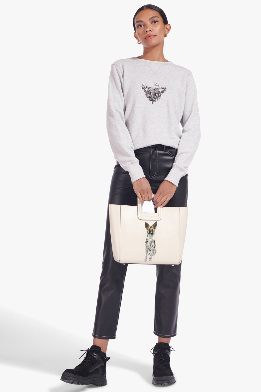 CUSTOM SHIRLEY LEATHER BAG CREAM