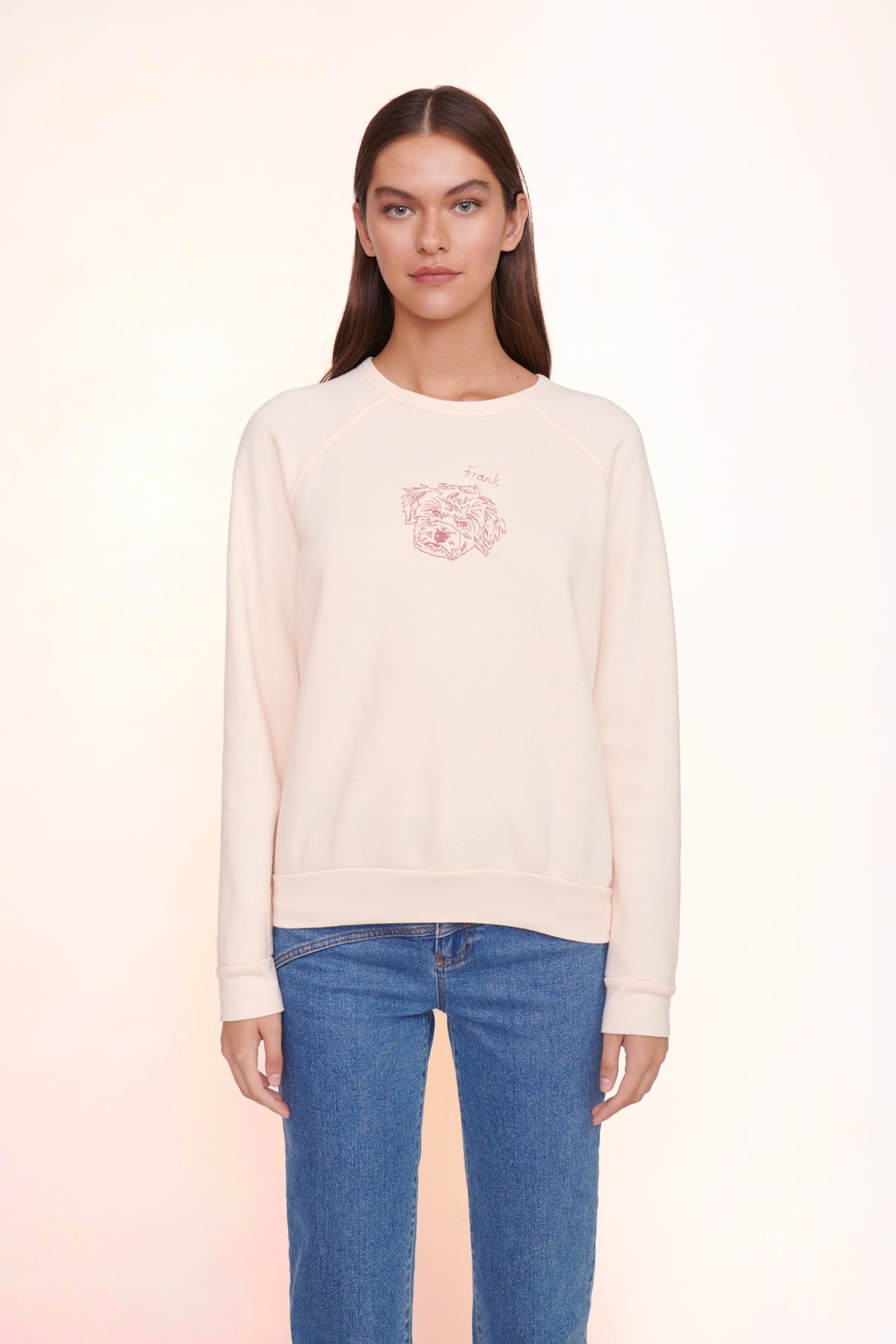 CUSTOM SWEATSHIRT LIGHT PINK