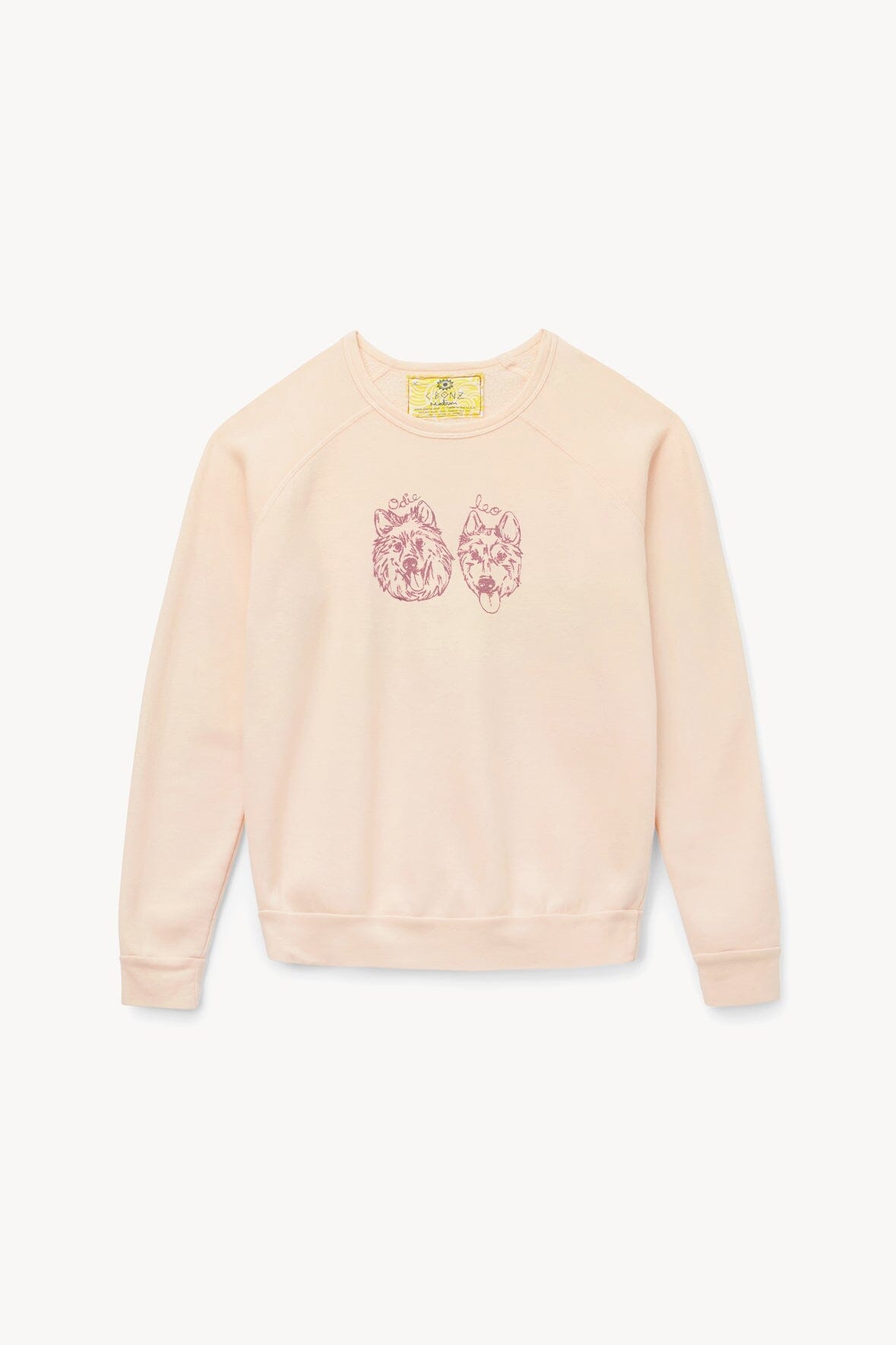 CUSTOM SWEATSHIRT LIGHT PINK