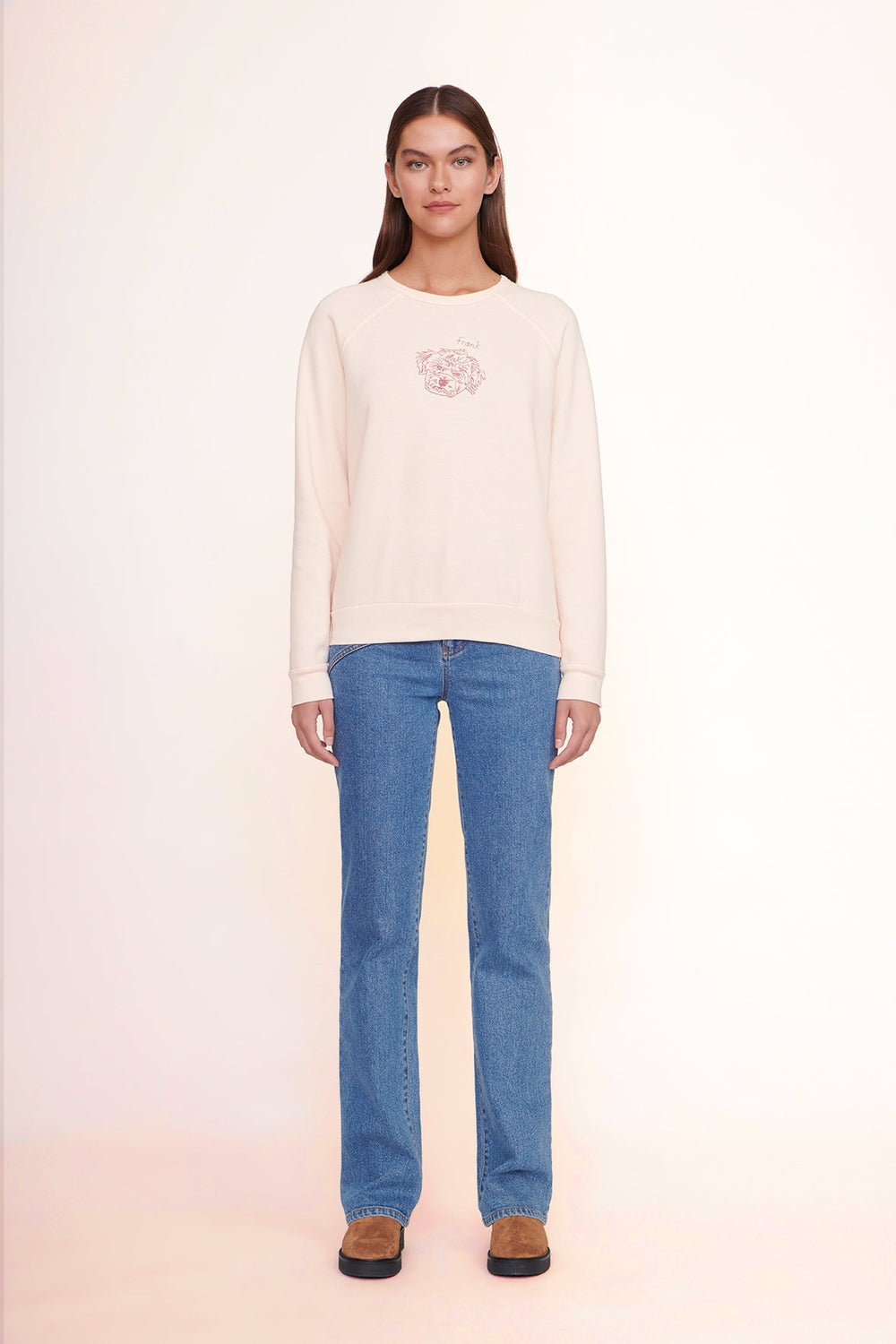 CUSTOM SWEATSHIRT LIGHT PINK