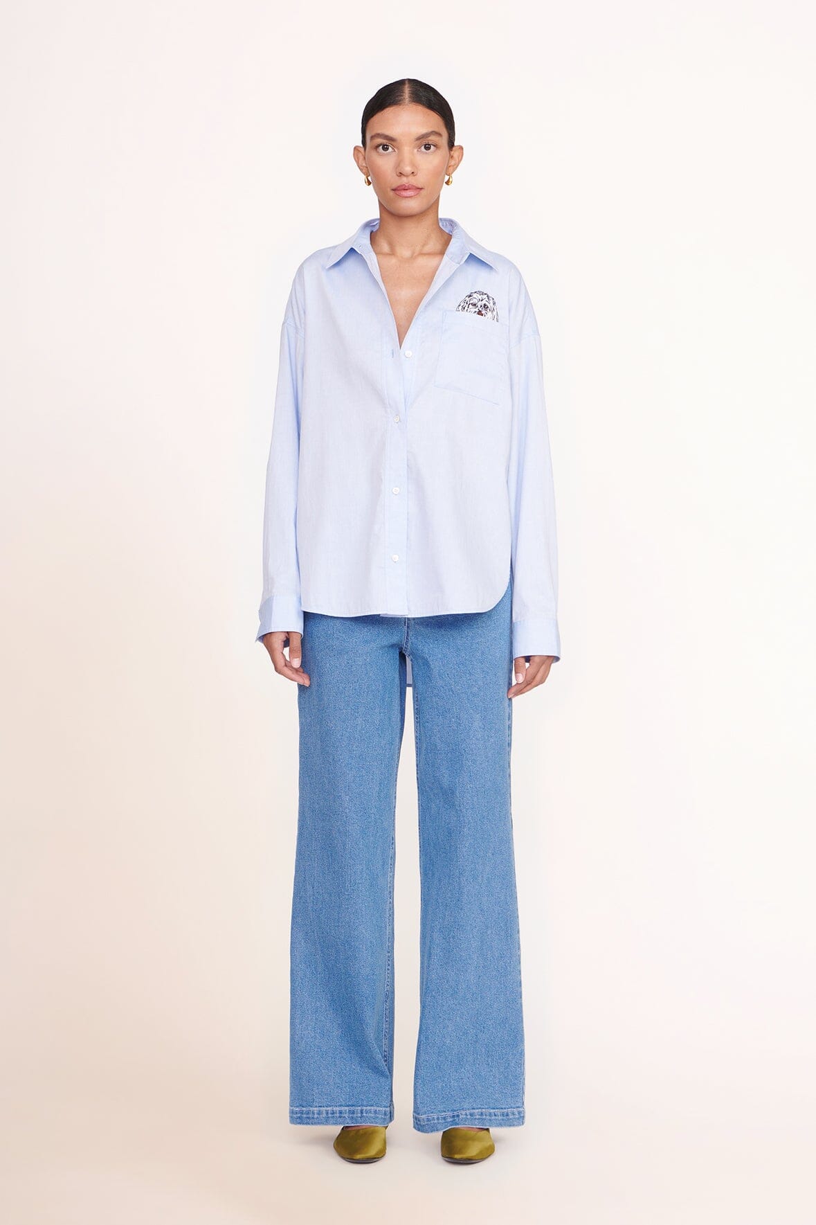 CUSTOM CLASSIC OVERSIZED SHIRT OXFORD BLUE