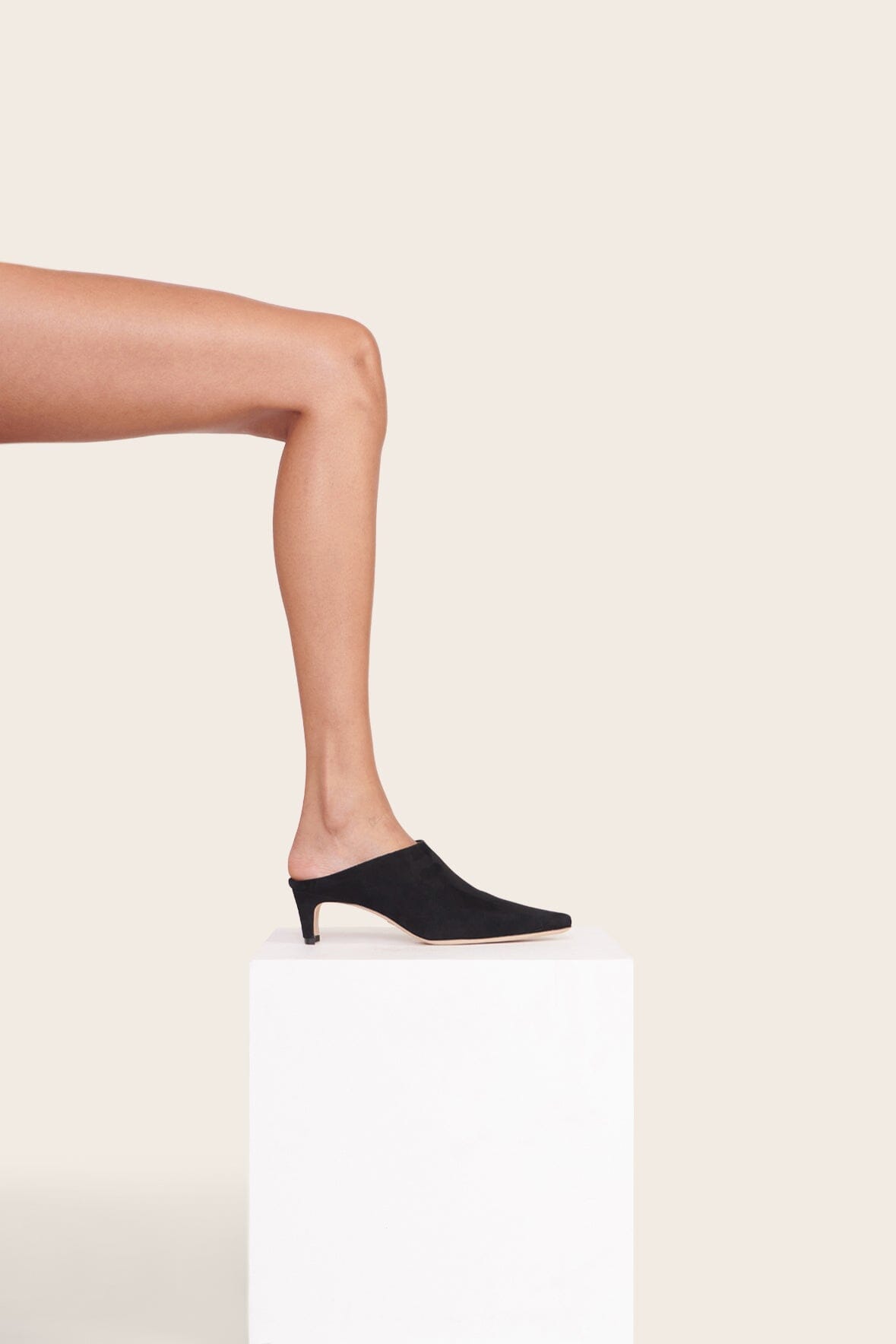 WALLY MULE BLACK SUEDE