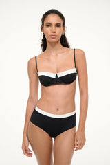 JO BALCONETTE BIKINI TOP BLACK WHITE