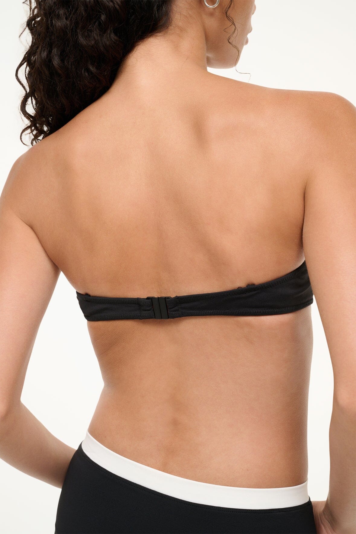 JO BALCONETTE BIKINI TOP BLACK WHITE