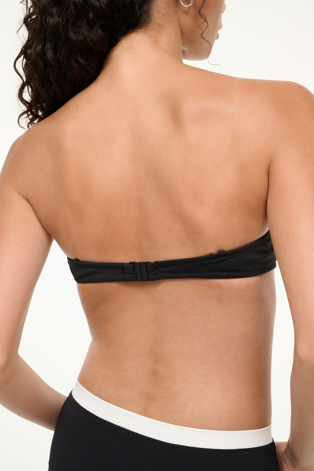 JO BALCONETTE BIKINI TOP BLACK WHITE