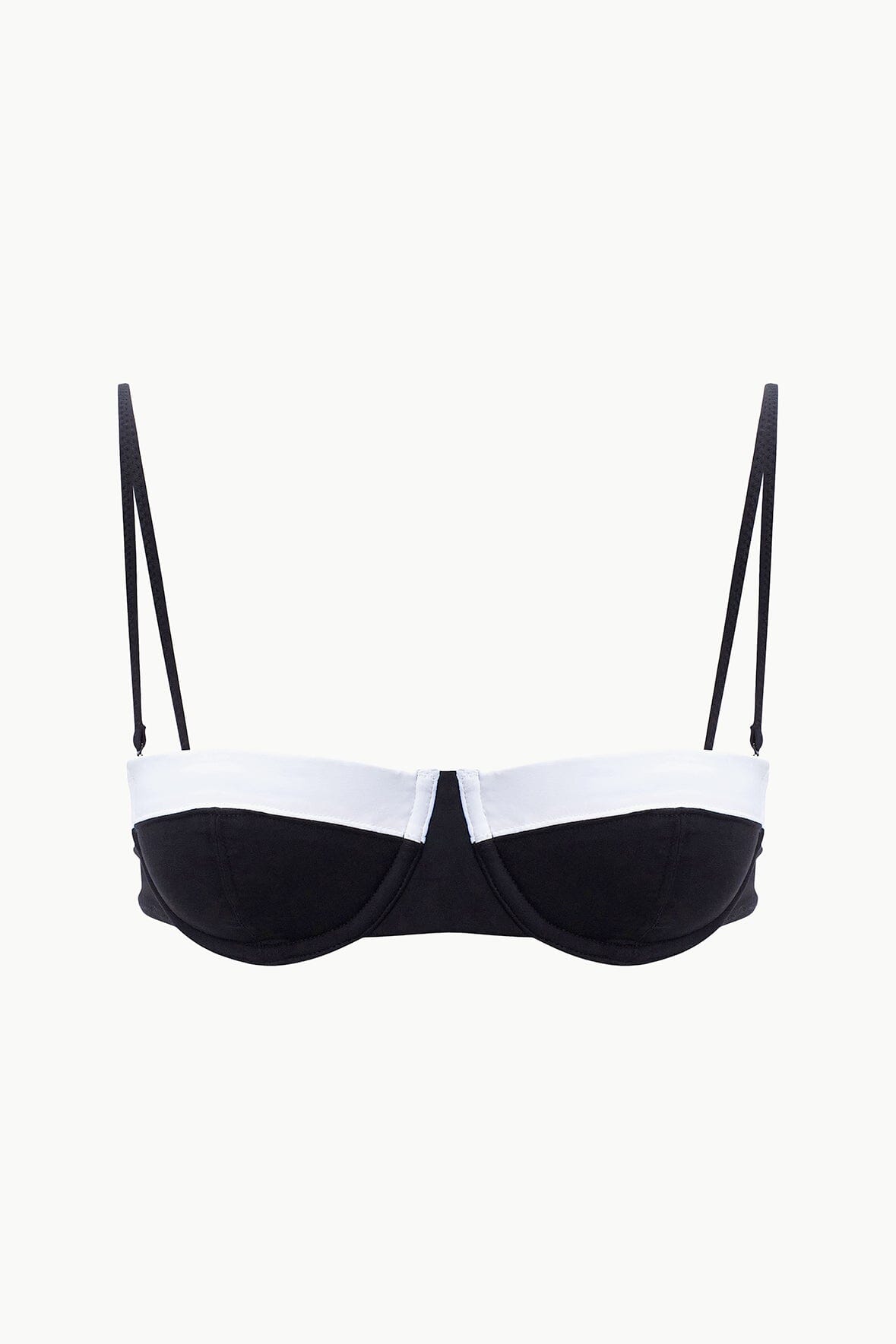 JO BALCONETTE BIKINI TOP BLACK WHITE