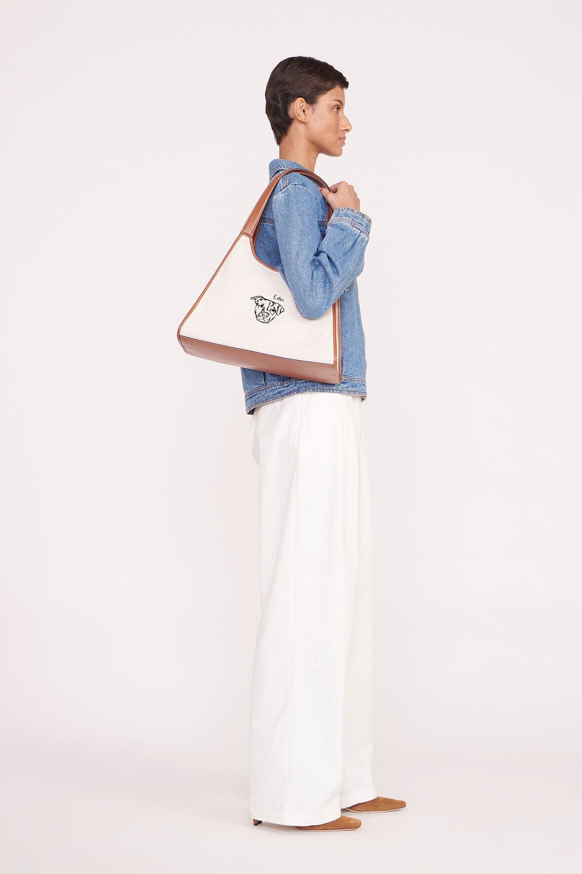 C.BONZ CUSTOM SOFT REY TOTE BAG CREAM TAN