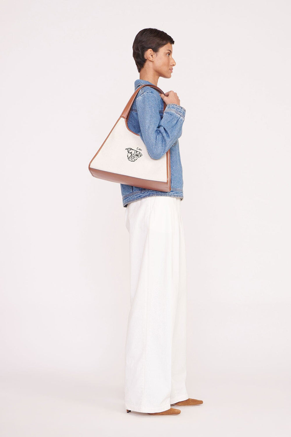 C.BONZ CUSTOM SOFT REY TOTE BAG CREAM TAN