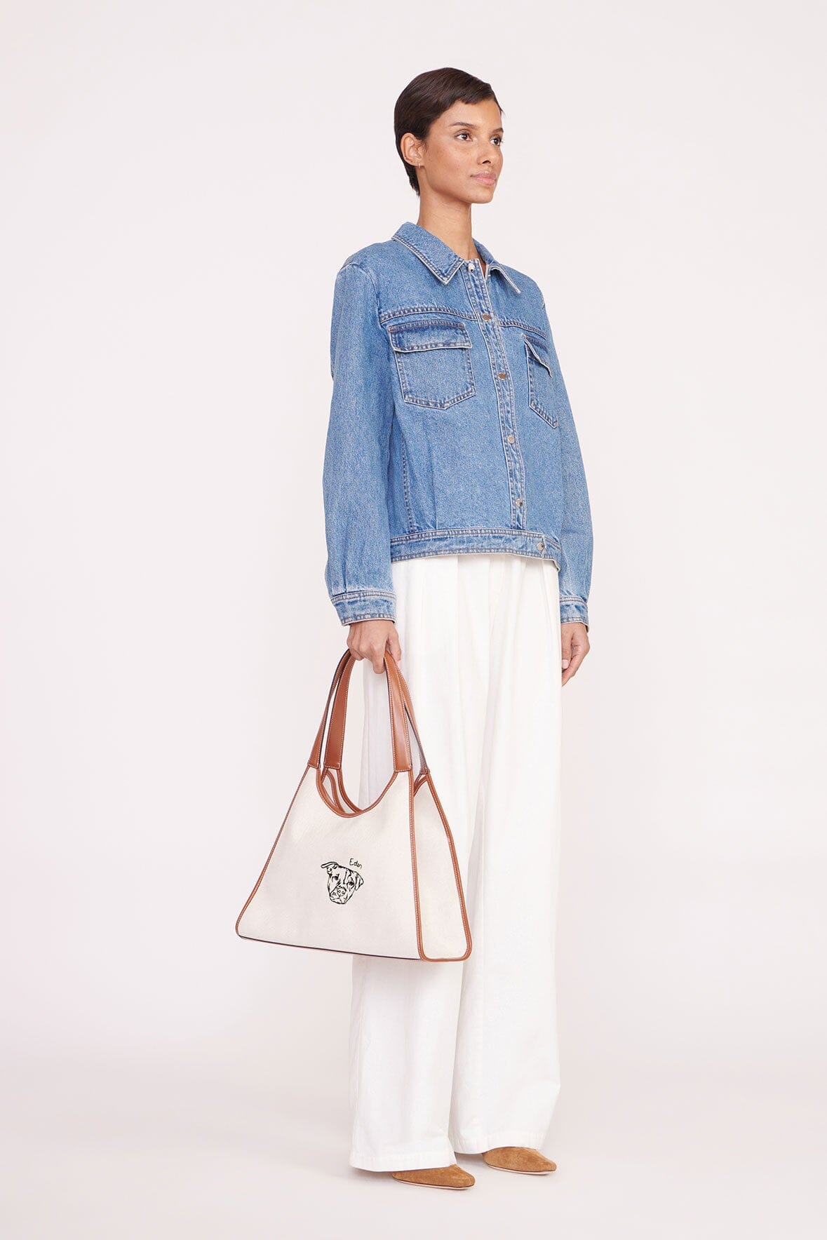 C.BONZ CUSTOM SOFT REY TOTE BAG CREAM TAN