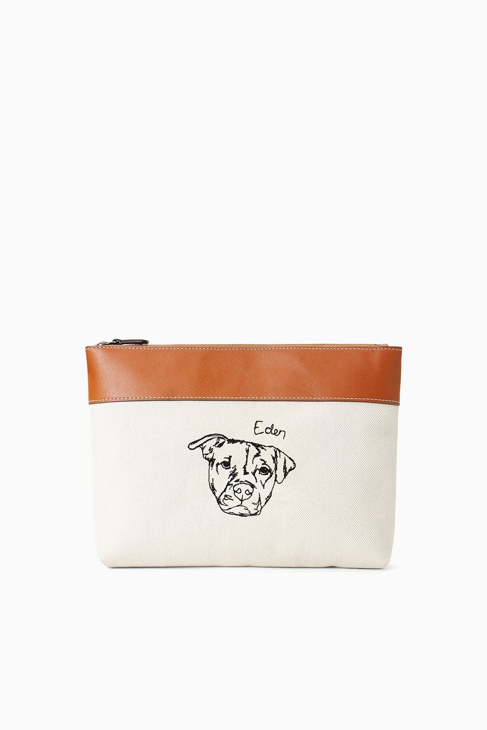 C.BONZ CUSTOM DUCKIE ZIP POUCH CREAM TAN