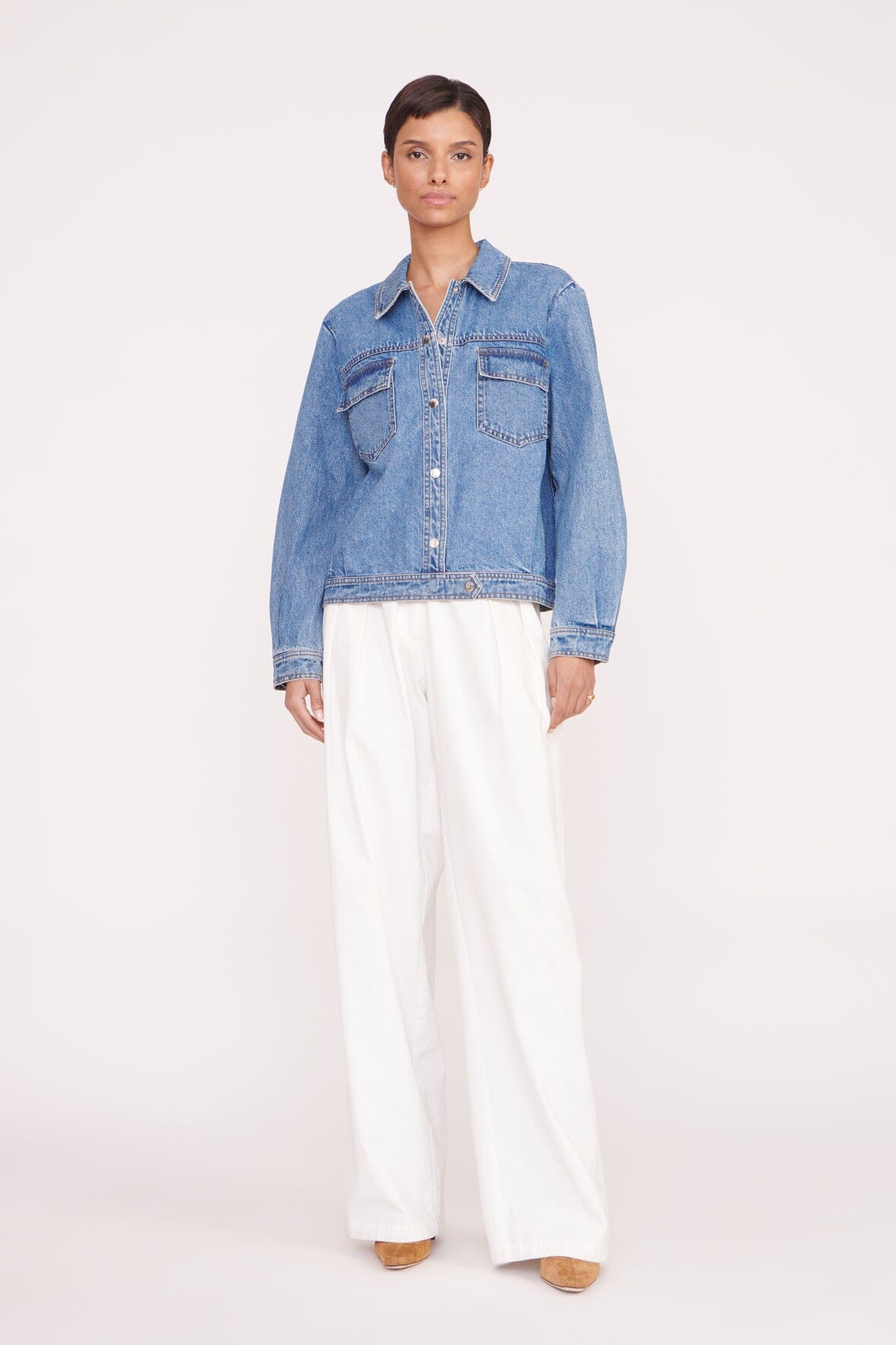 CUSTOM CLASSIC OVERSIZED RYAN JACKET MEDIUM WASH