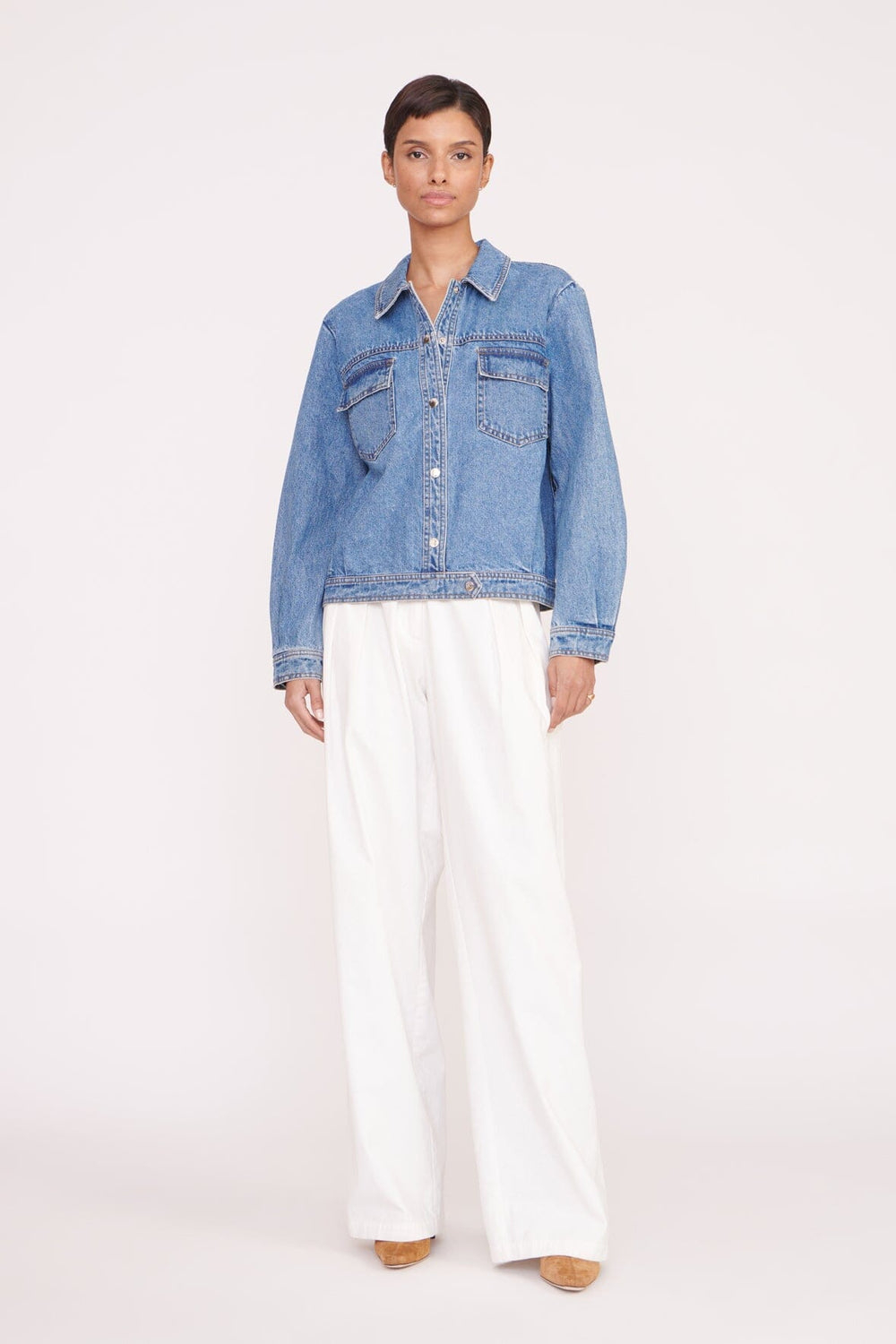 CUSTOM CLASSIC OVERSIZED RYAN JACKET MEDIUM WASH