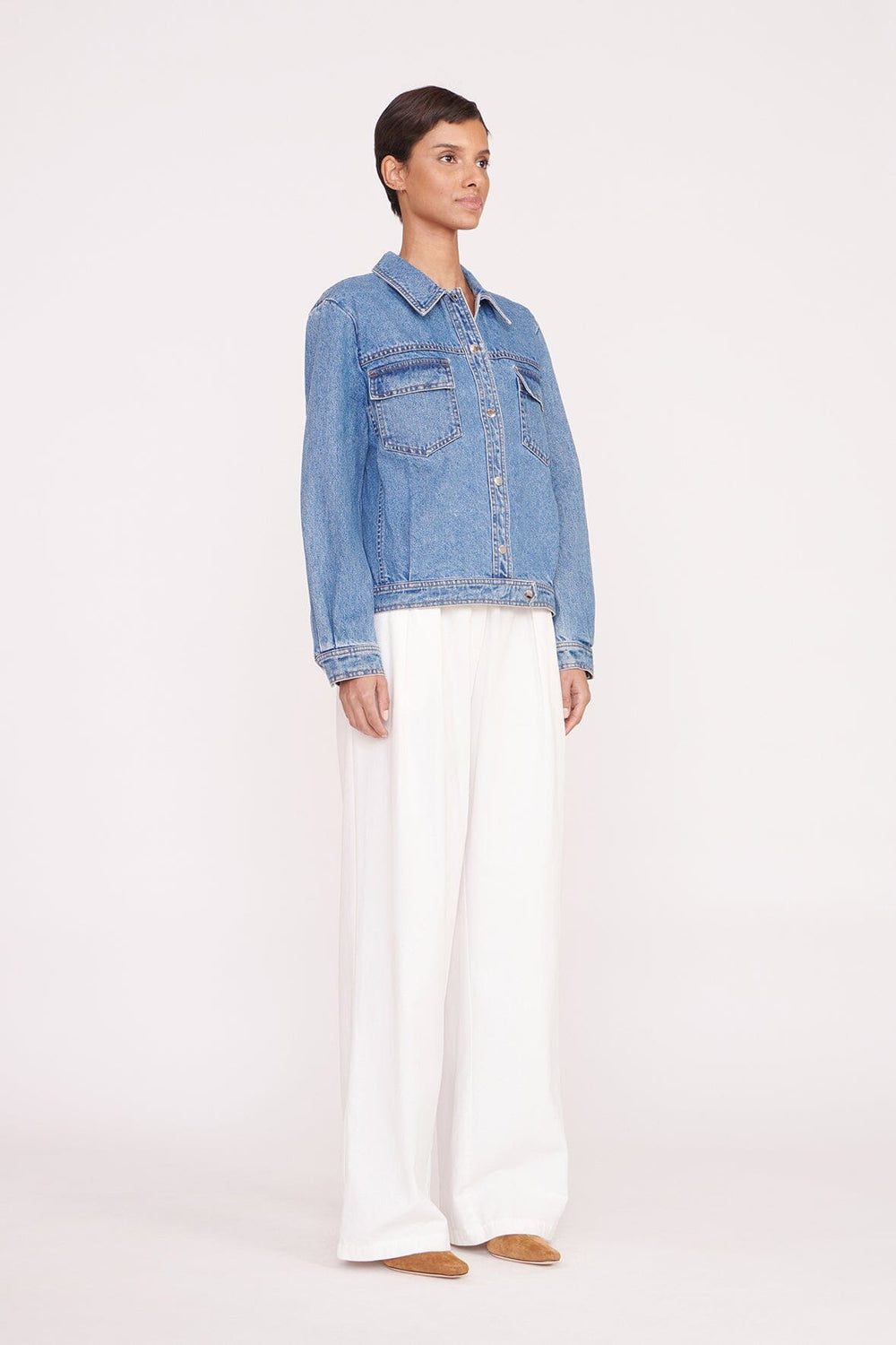 CUSTOM CLASSIC OVERSIZED RYAN JACKET MEDIUM WASH