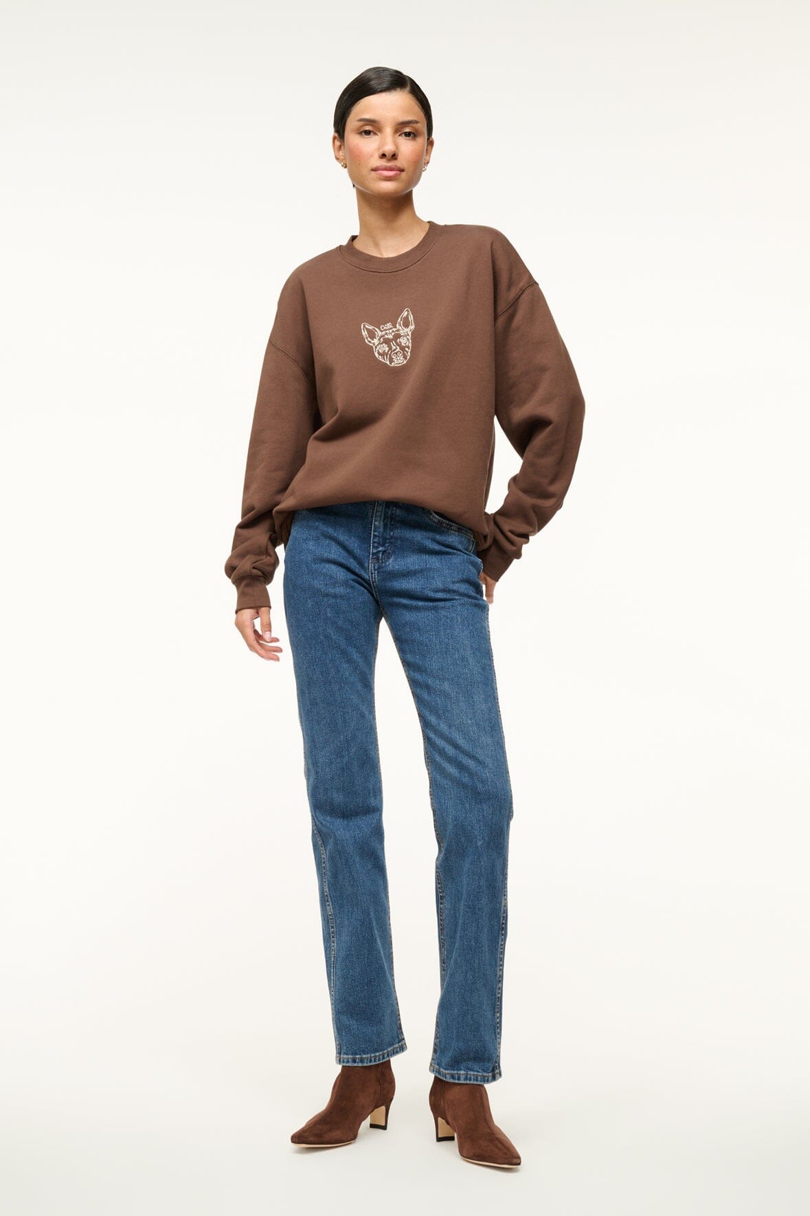 CUSTOM x C.BONZ OVERSIZED SWEATSHIRT BROWN