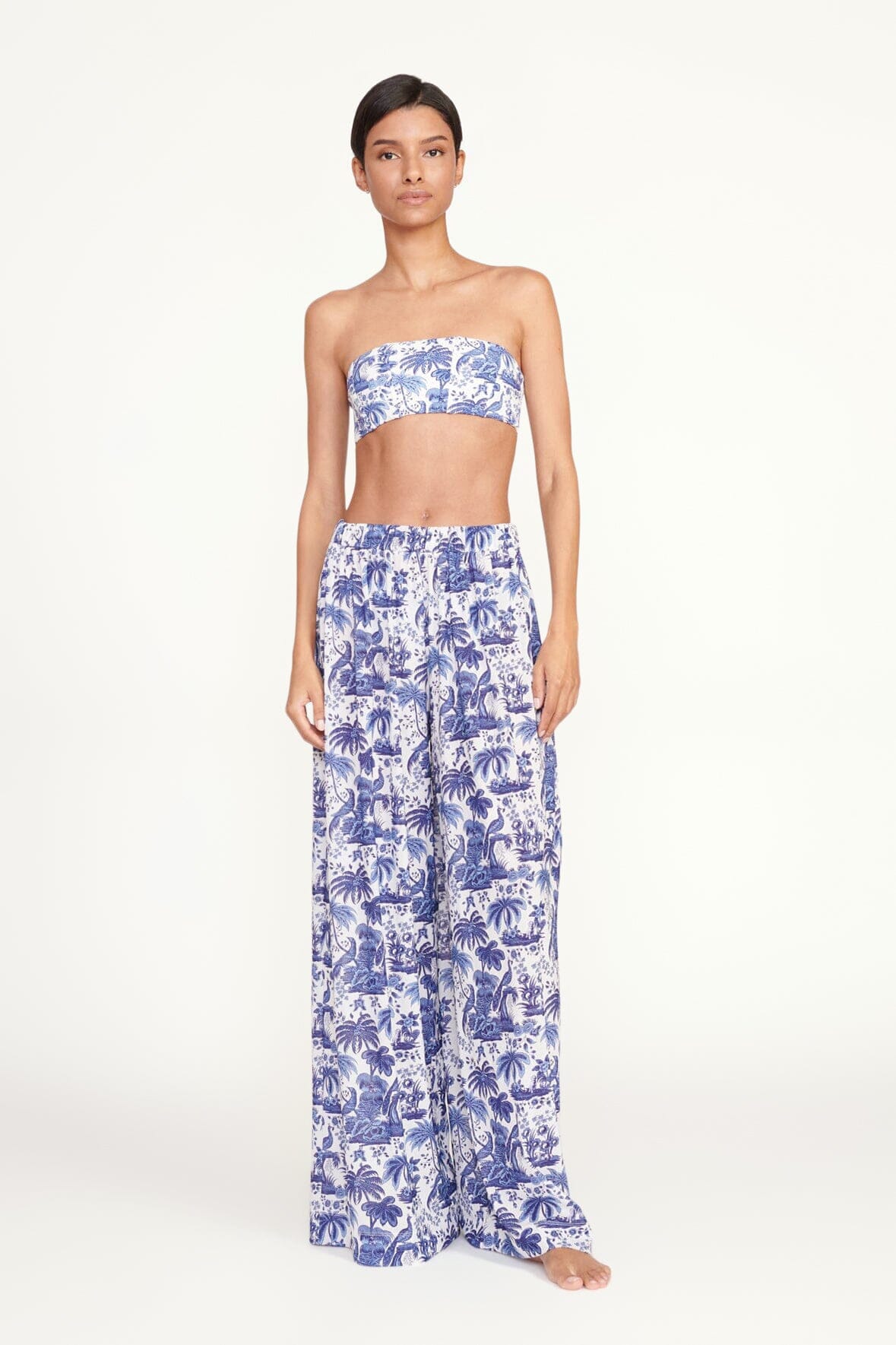 MARZA PANT BLUE TOILE