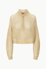 CROPPED HAMPTON SWEATER NATURAL