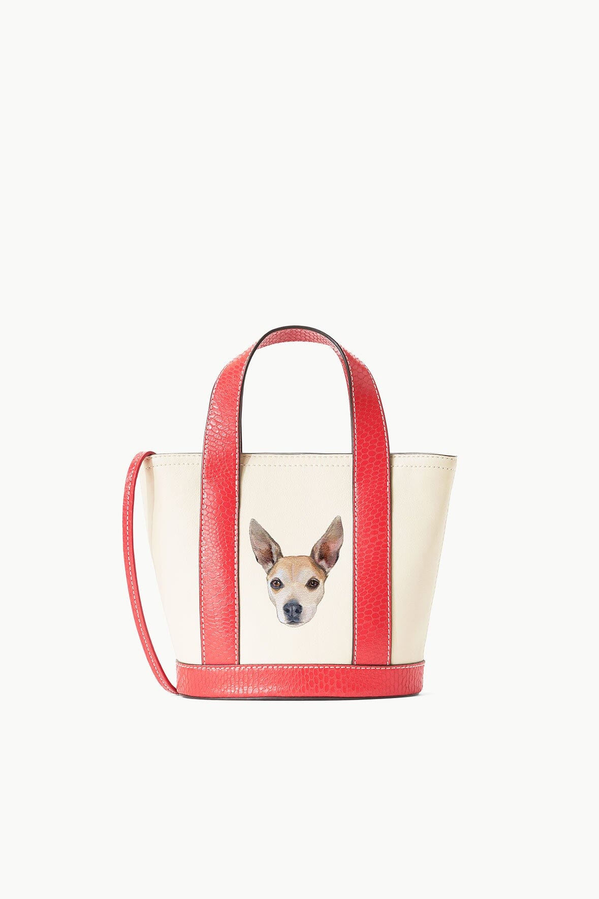 CUSTOM ALLORA MINI TOTE CREAM RED ROSE