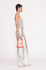 CUSTOM ALLORA MINI TOTE CREAM RED ROSE