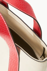 CUSTOM ALLORA MINI TOTE CREAM RED ROSE