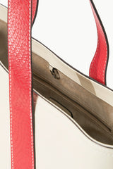 CUSTOM ALLORA TOTE CREAM RED ROSE