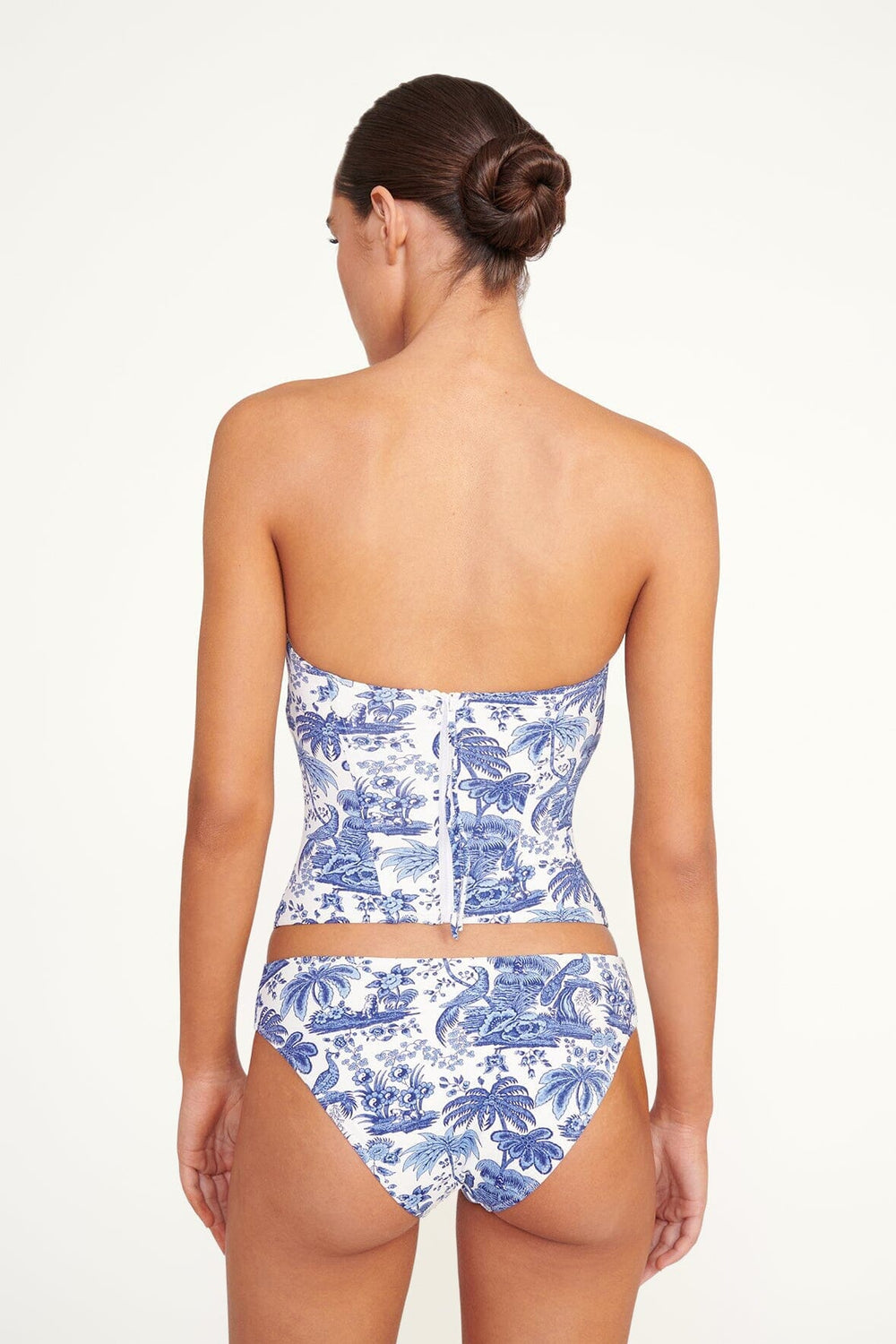 FRANCESCA BIKINI TOP BLUE TOILE