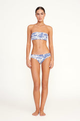 MALA BIKINI TOP BLUE TOILE