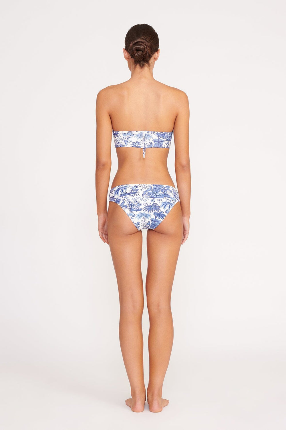 MALA BIKINI TOP BLUE TOILE