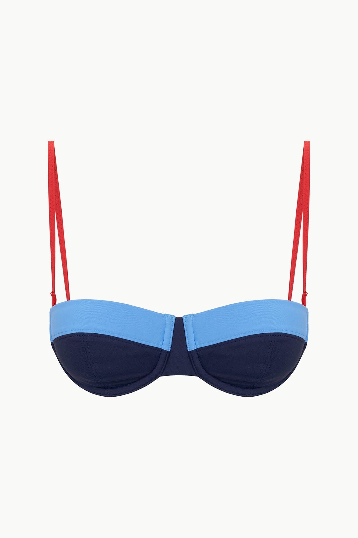 JO BALCONETTE BIKINI TOP NAVY COLORBLOCK